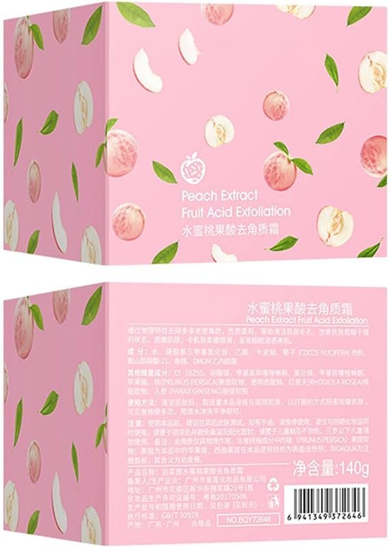 Peach Extract Fruit Acid Exfoliating Face Gel Cream - Image 2