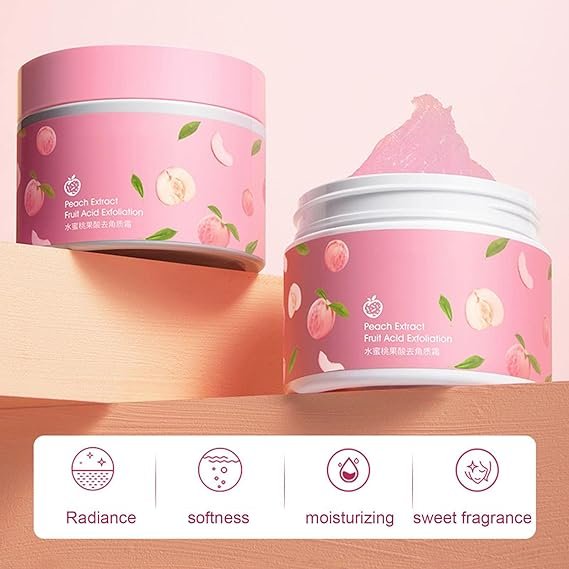 Peach Extract Fruit Acid Exfoliating Face Gel Cream - Image 4